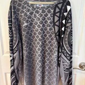 Gray Long Sleeve Fishing Shirt